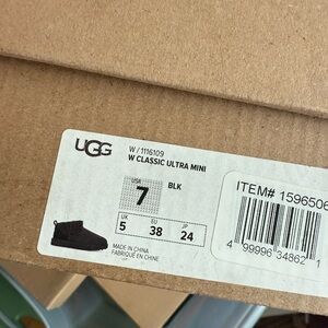 UGG Black Classic Boots size 7